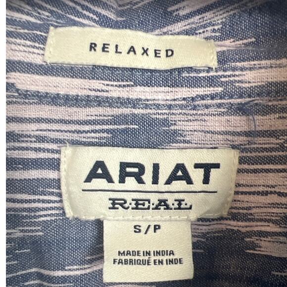 Ariat Women’s Billie Jean Button Up Shirt Blue Green Size S NWOT Western Boho - Picture 7 of 9